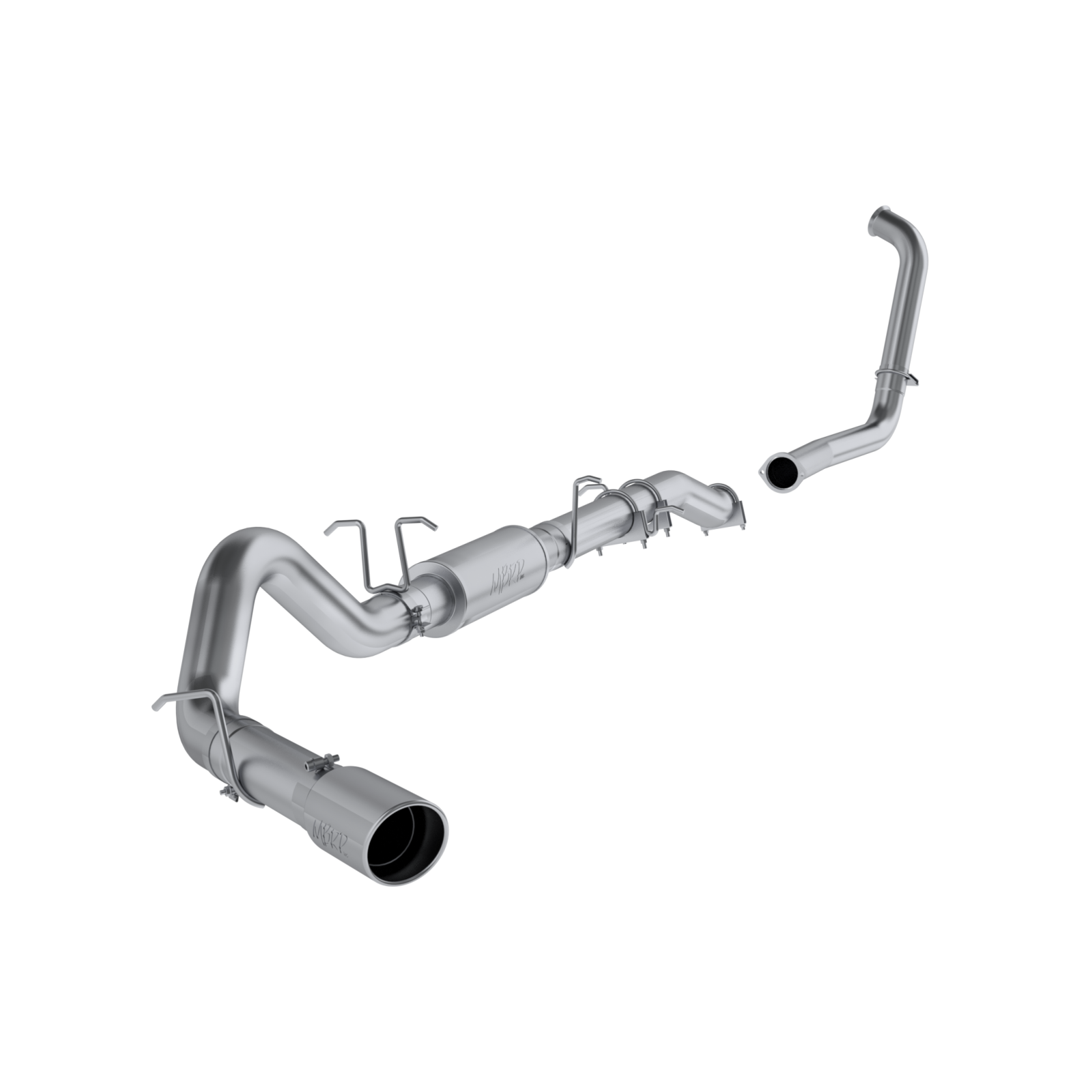 4 Inch Turbo Back Single Side Stock Cat Exit T409 Stainless Steel For 03-07 Ford F-250/350 6.0L Extended Cab/Crew Cab MBRP