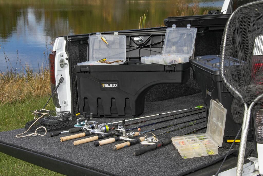 Truck Bed Storage Box Swing Case 2023-2026 Chevrolet Colorado/GMC Canyon Drivers Side Black Smooth UnderCover