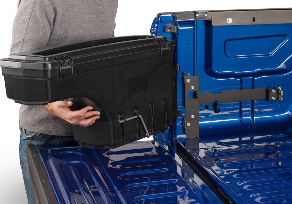 Truck Bed Storage Box SwingCase 2019-2023 Ford Ranger Drivers Side Black Smooth UnderCover