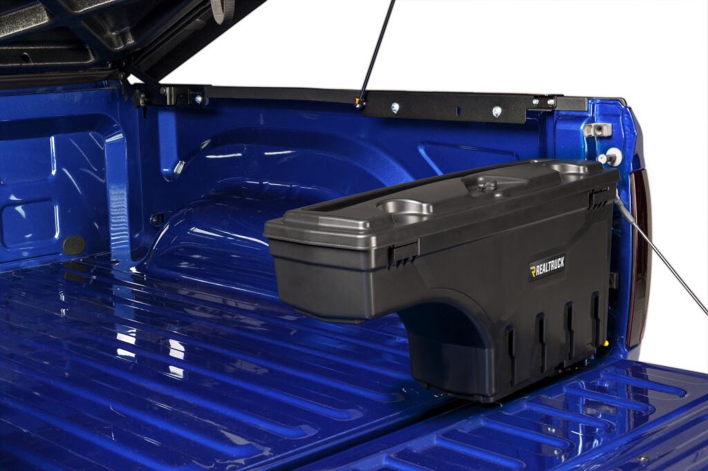 Truck Bed Storage Box Swing Case 2022-2026 Ford Maverick Passenger Side Black Smooth UnderCover