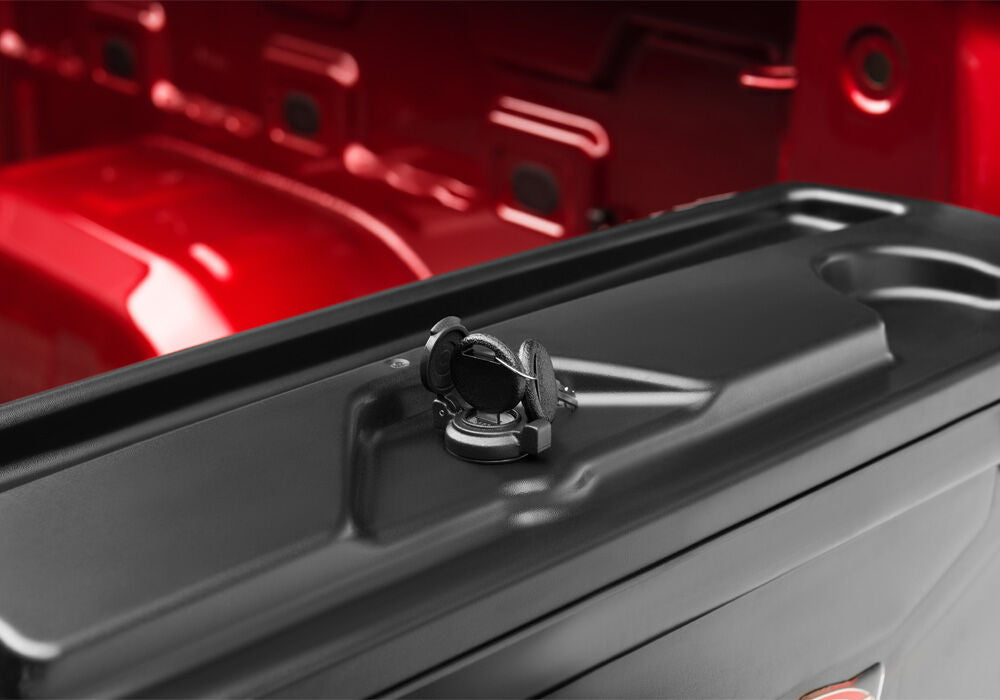 Truck Bed Storage Box Swing Case 2007-2021 Toyota Tundra Passenger Side Black Smooth UnderCover