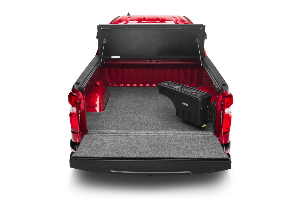 Truck Bed Storage Box Swing Case 2022-2026 Toyota Tundra Passenger Side Without Trail Special Edition Storage Boxes Black Smooth UnderCover