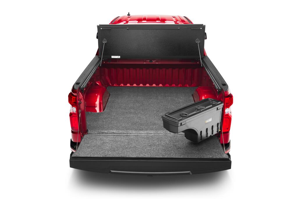 Truck Bed Storage Box Swing Case 2022-2026 Toyota Tundra Passenger Side Without Trail Special Edition Storage Boxes Black Smooth UnderCover