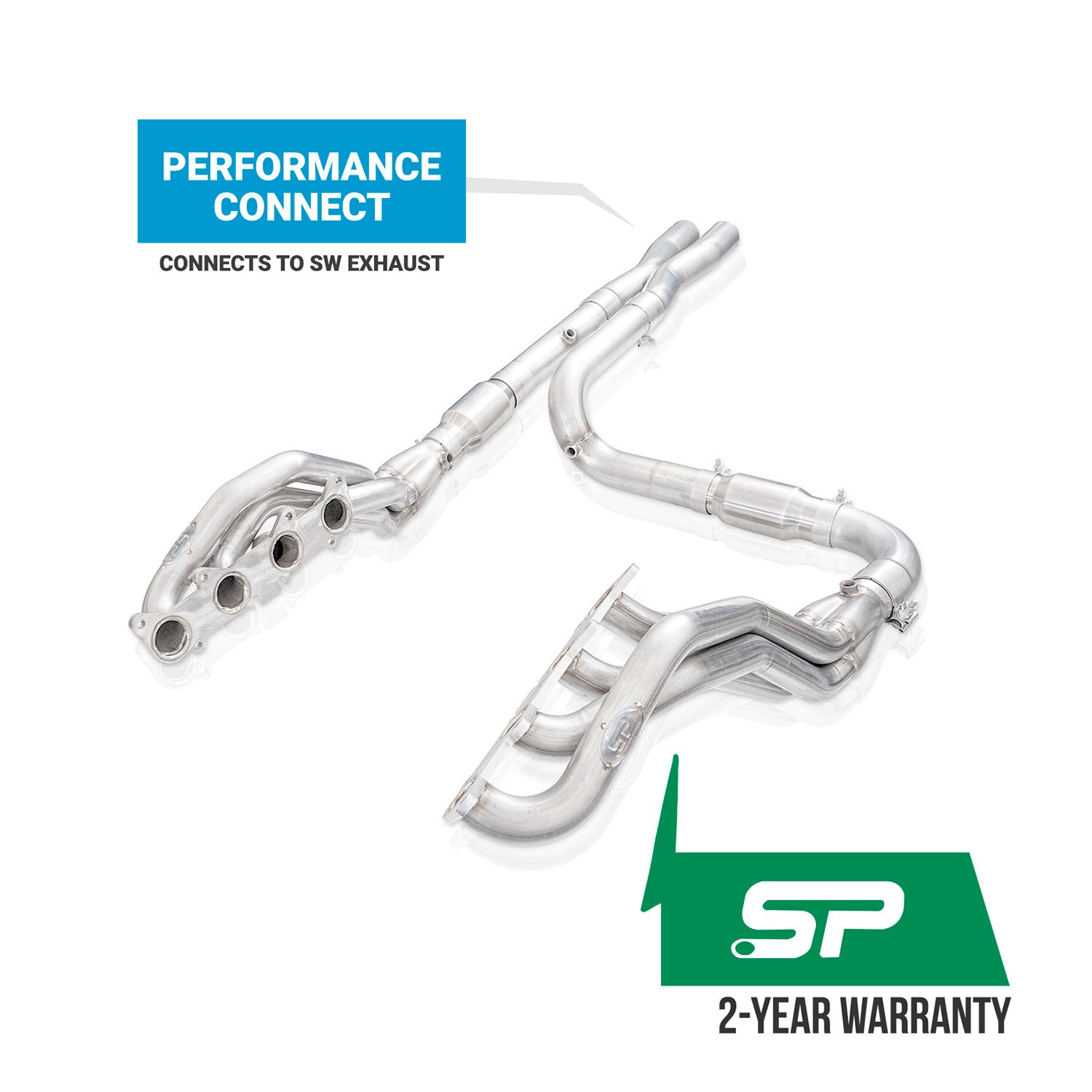 Stainless Works Headers Stainless Power 1-7/8" Catted Leads Performance Connect SuperCrew 15-20 Ford F-150