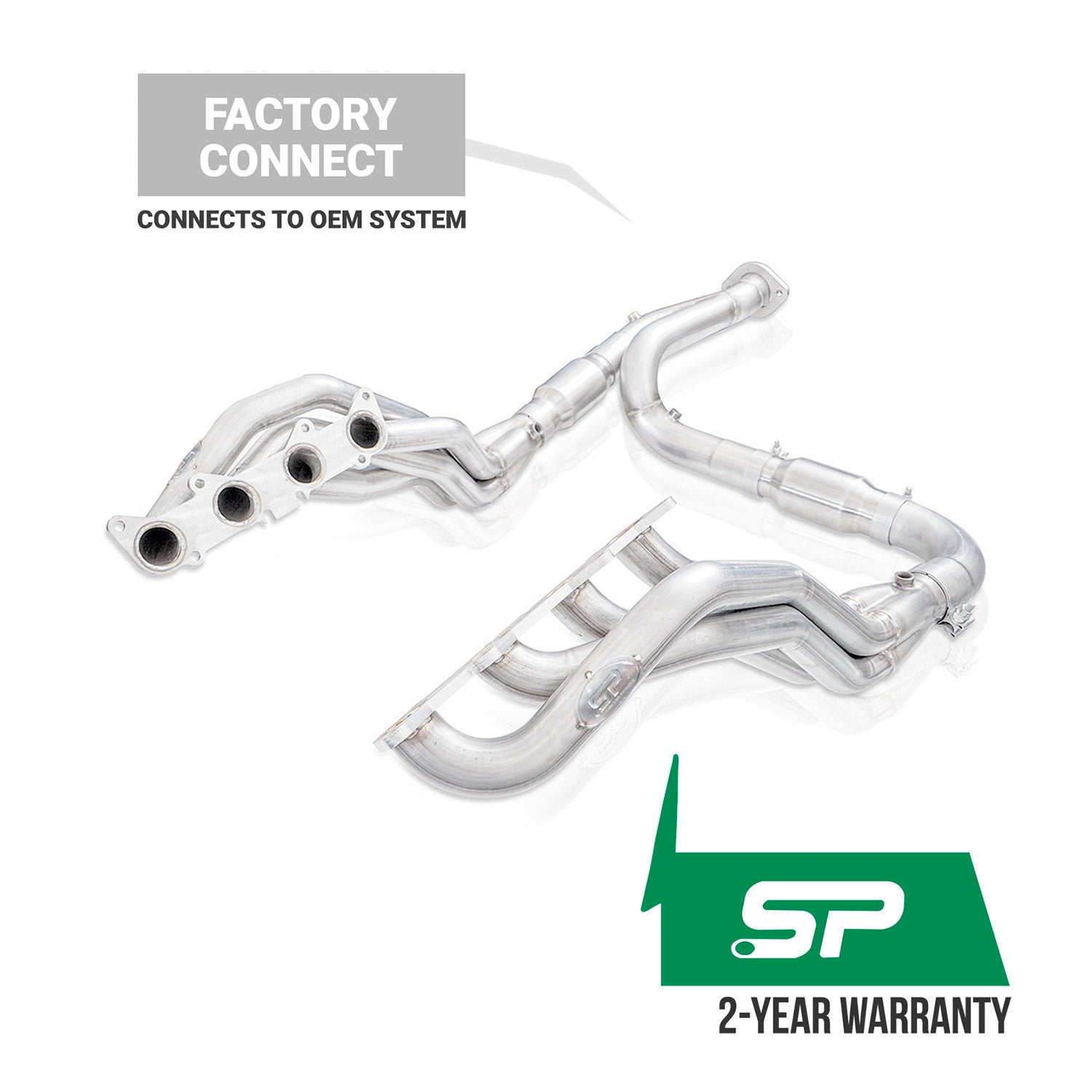 Stainless Works Headers Stainless Power 1-7/8" Catted Leads Factory Connect SuperCrew 15-20 Ford F-150