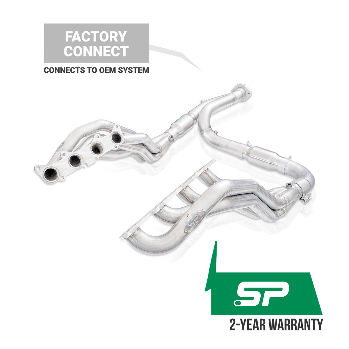 Stainless Works Headers Stainless Power 1-7/8" Catted Leads Factory Connect SuperCrew 15-20 Ford F-150