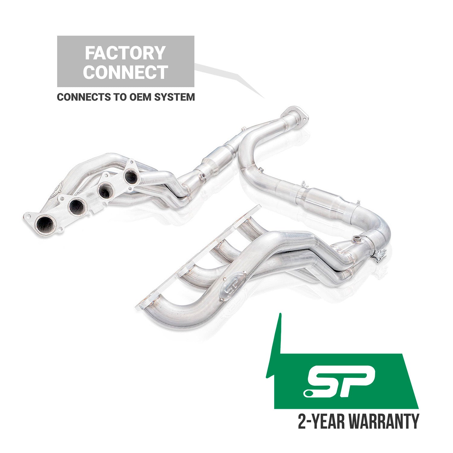 Stainless Works Headers Stainless Power 1-7/8" Catted Leads Factory Connect SuperCrew 21-26 Ford F-150