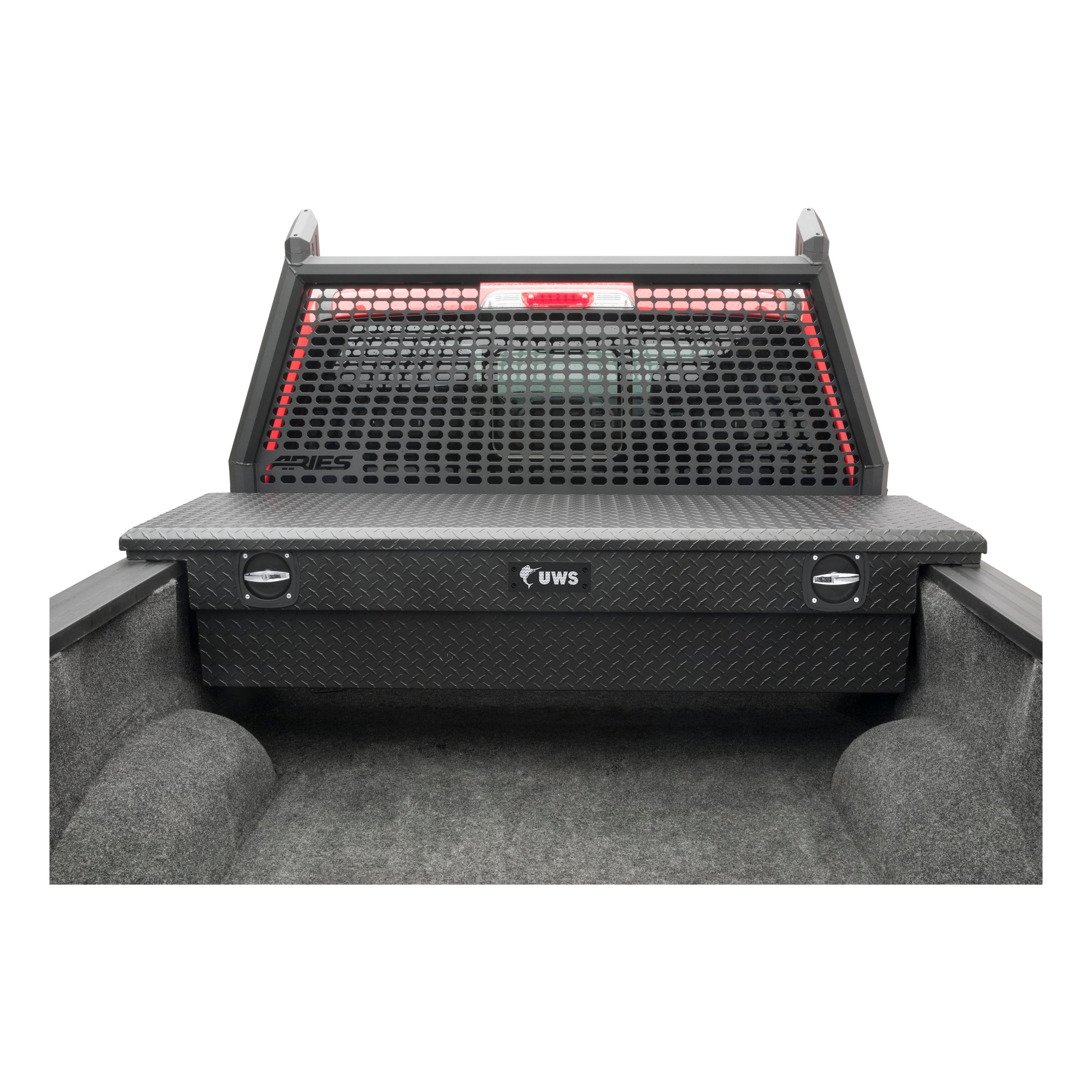 UWS SL-69-LP-MB Matte Black 69" Secure Lock Truck Tool Box, Low Profile (LTL Shipping Only)