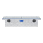 UWS SL-69-LP-R Bright Aluminum 69" Secure Lock Crossover Truck Tool Box with Low Profile & Rail