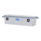 UWS SL-69-LP-R Bright Aluminum 69" Secure Lock Crossover Truck Tool Box with Low Profile & Rail