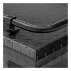 UWS SL-72-LP-MB-R Matte Black Aluminum 72" Secure Lock Crossover Truck Tool Box, Low Profile, Rail
