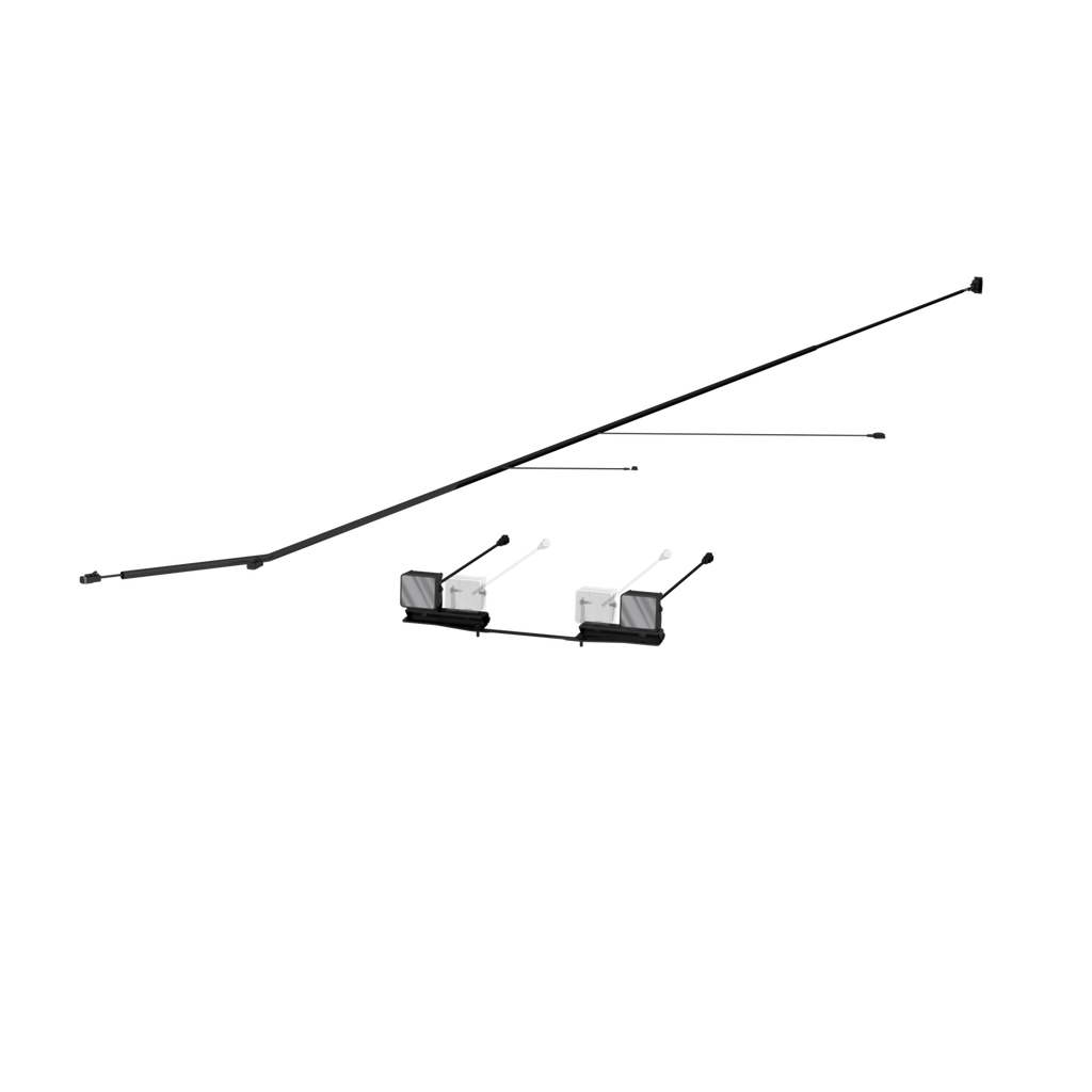24-26 Ford Ranger, Black-Coated, Bumper Light Kit Flood Beam MBRP