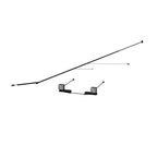 24-26 Ford Ranger, Black-Coated, Bumper Light Kit Flood Beam MBRP