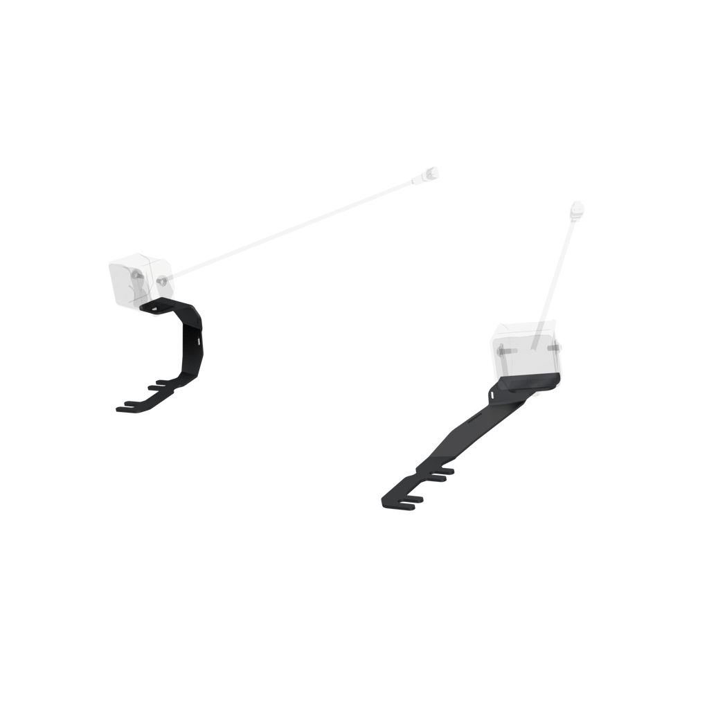 24-26 Ford Ranger, Black-Coated Ditch Light Bracket MBRP