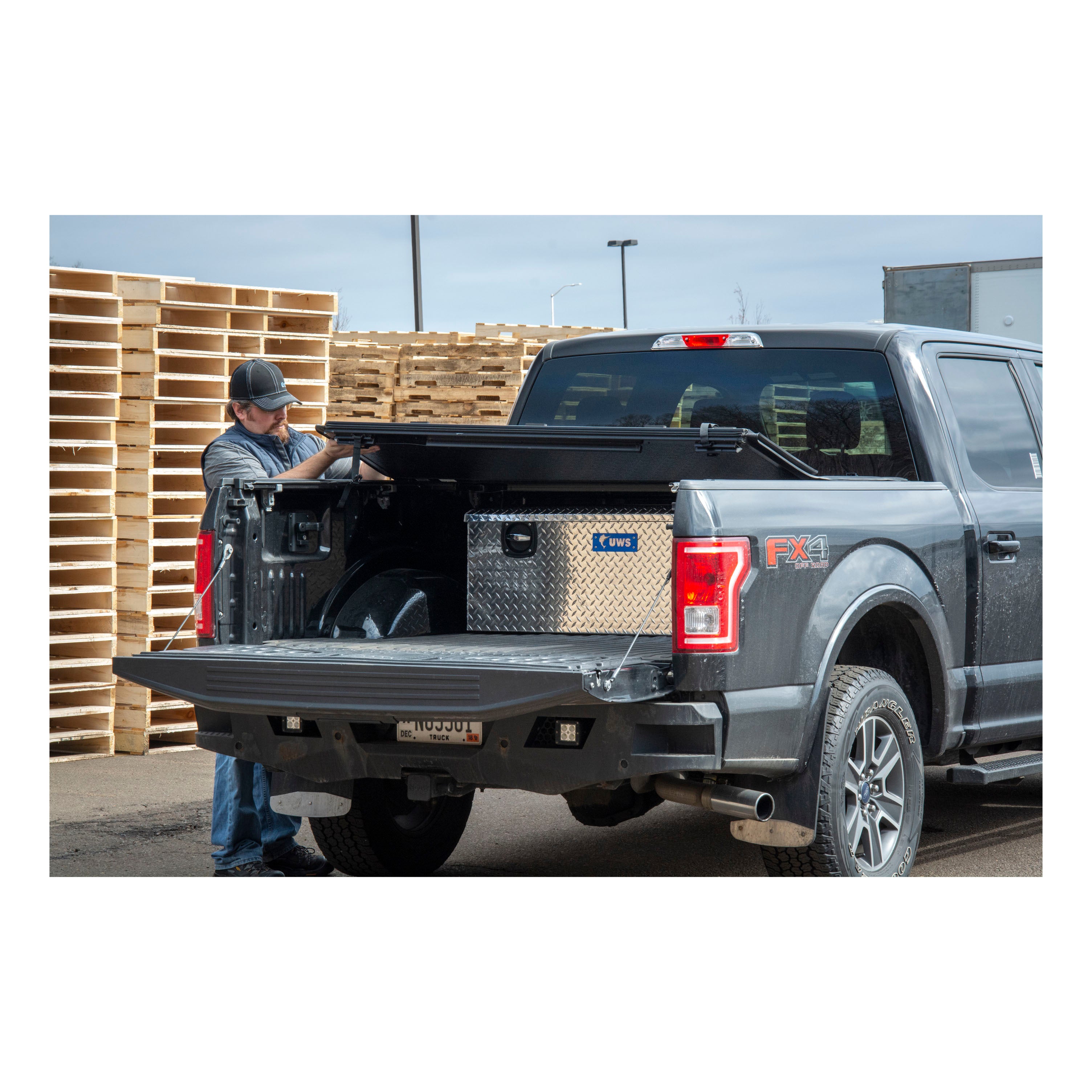 UWS SLC-48 Bright Aluminum Secure Lock 48" Under Tonneau Chest Box (LTL Shipping Only)
