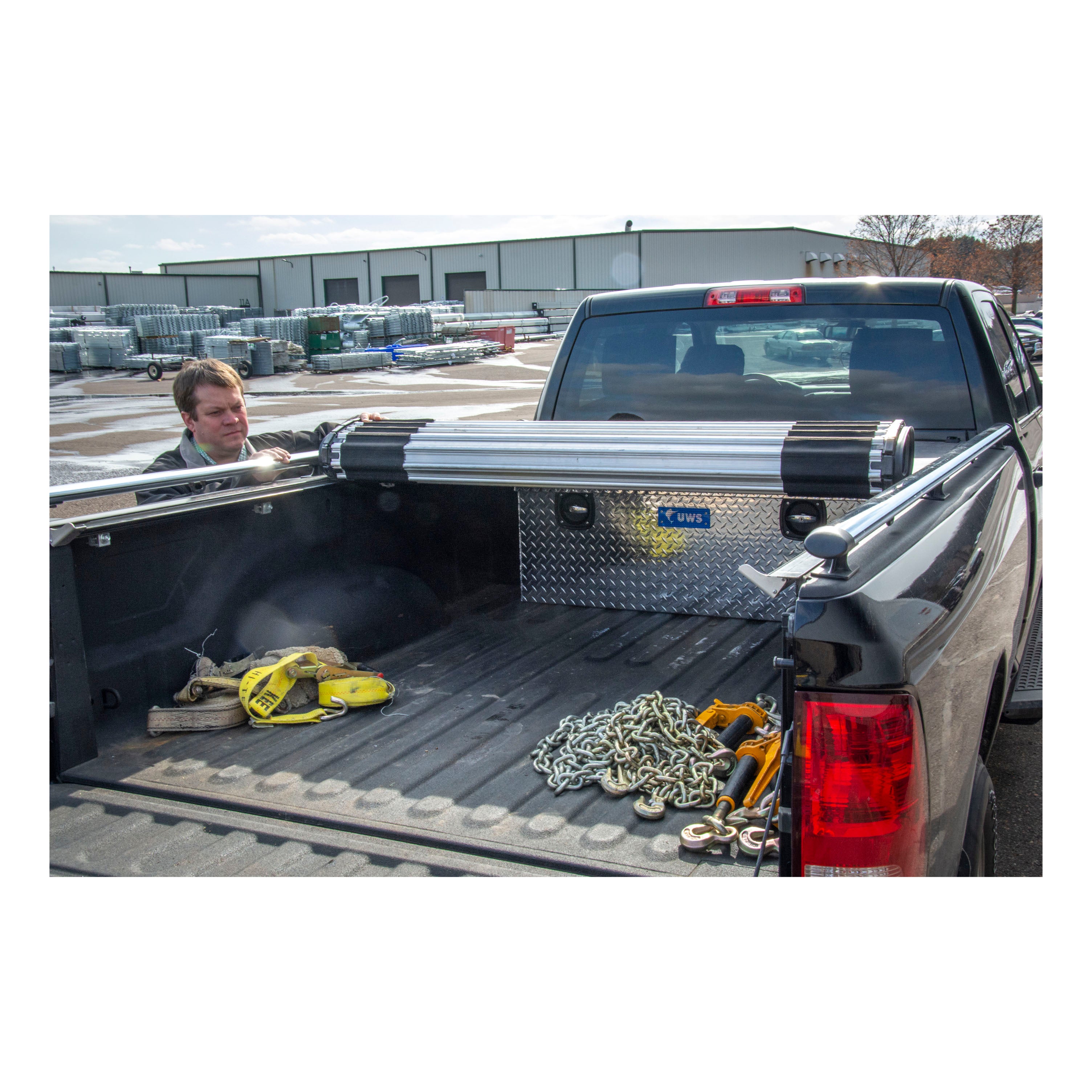 UWS SLC-48 Bright Aluminum Secure Lock 48" Under Tonneau Chest Box (LTL Shipping Only)
