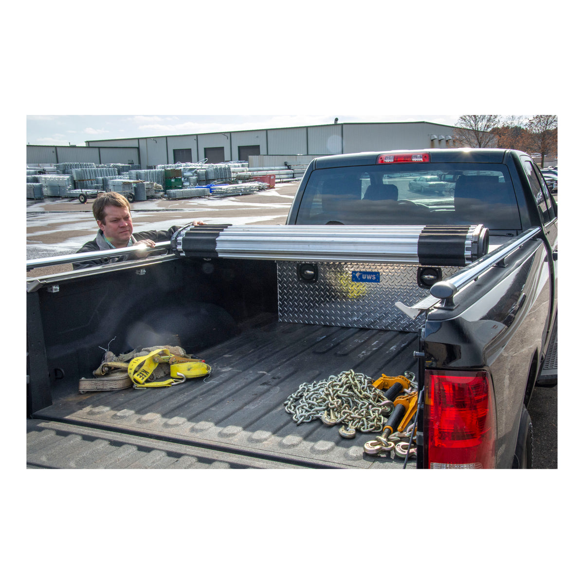 UWS SLC-48 Bright Aluminum Secure Lock 48" Under Tonneau Chest Box (LTL Shipping Only)