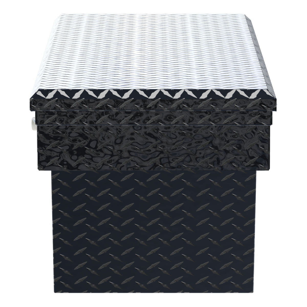 UWS SLD-69-A-LP-BLK Gloss Black Aluminum 69" Deep Angled Secure Lock Truck Tool Box with Low Profile