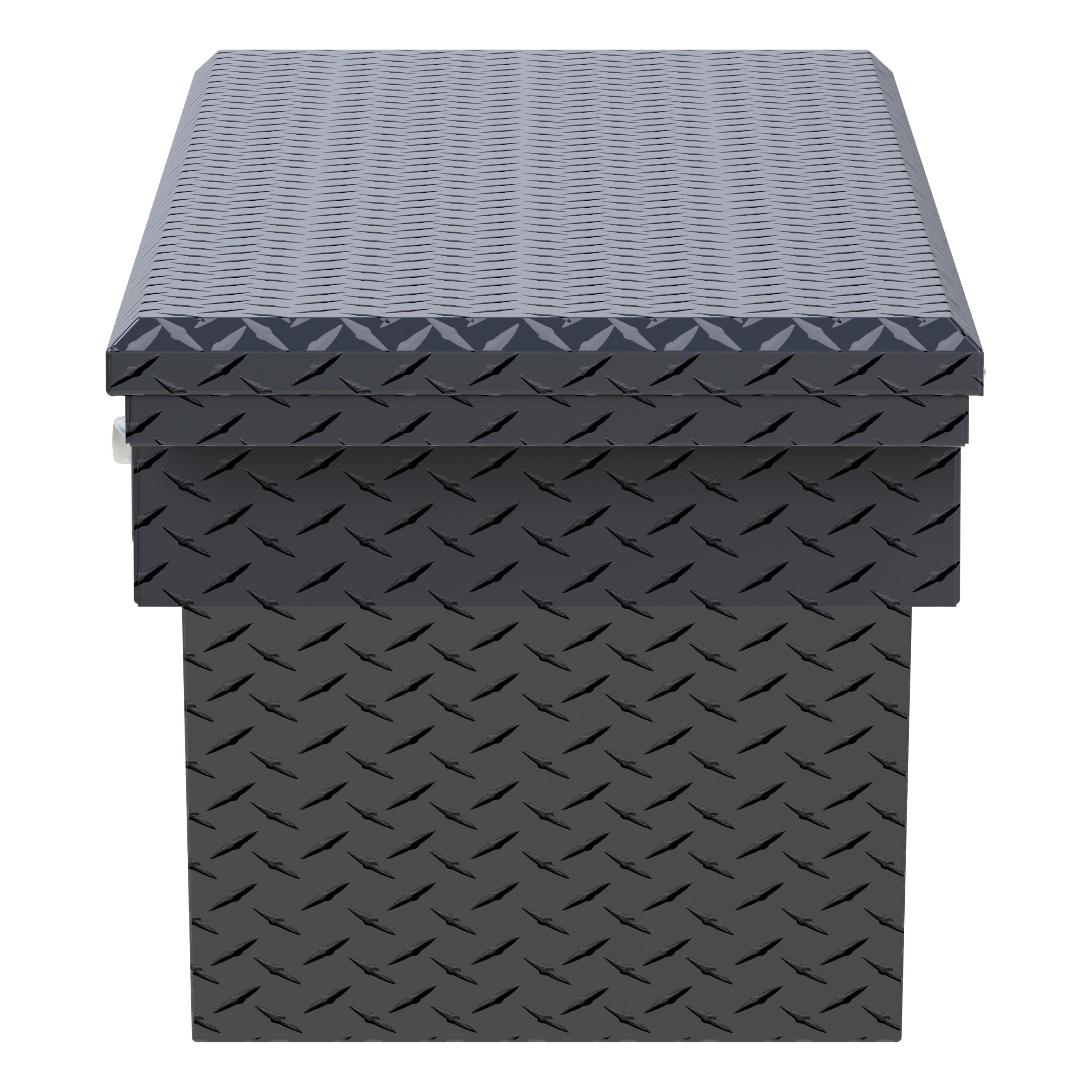 UWS SLD-69-A-LP-MB Matte Black Aluminum 69" Deep Angled Secure Lock Truck Tool Box with Low Profile