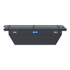 UWS SLD69-A-LP-MB-R Matte Black Aluminum 69" Deep Angled Secure Lock Tool Box, Low Profile, Rail