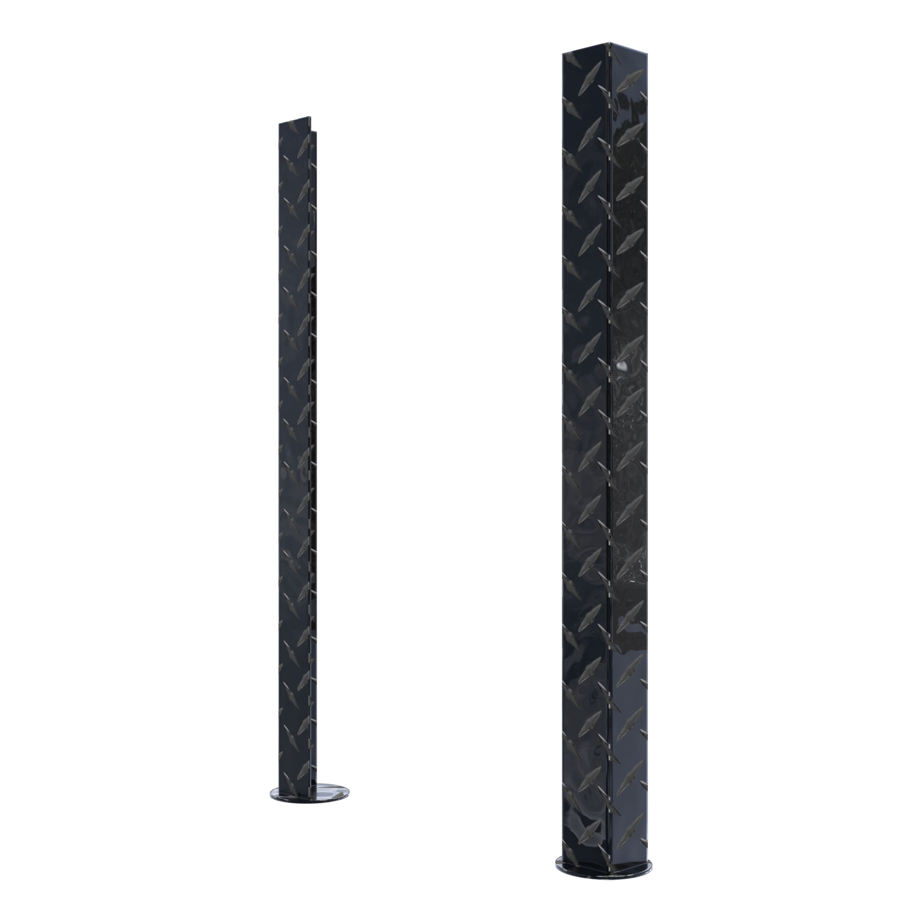 UWS SM-LEGS-BLK Replacement Black Aluminum Truck Side Tool Box Legs, 1 Pair