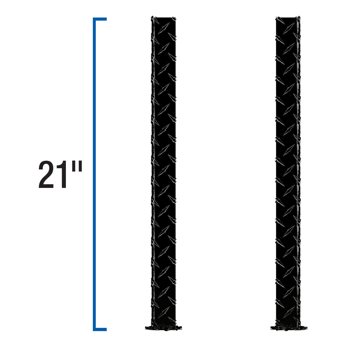 UWS SM-LEGS-BLK Replacement Black Aluminum Truck Side Tool Box Legs, 1 Pair