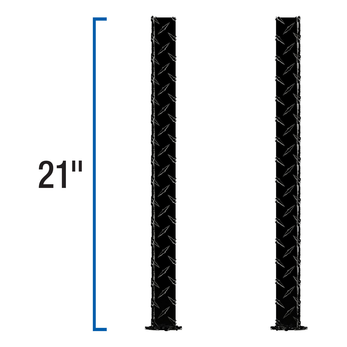 UWS SM-LEGS-BLK Replacement Black Aluminum Truck Side Tool Box Legs, 1 Pair