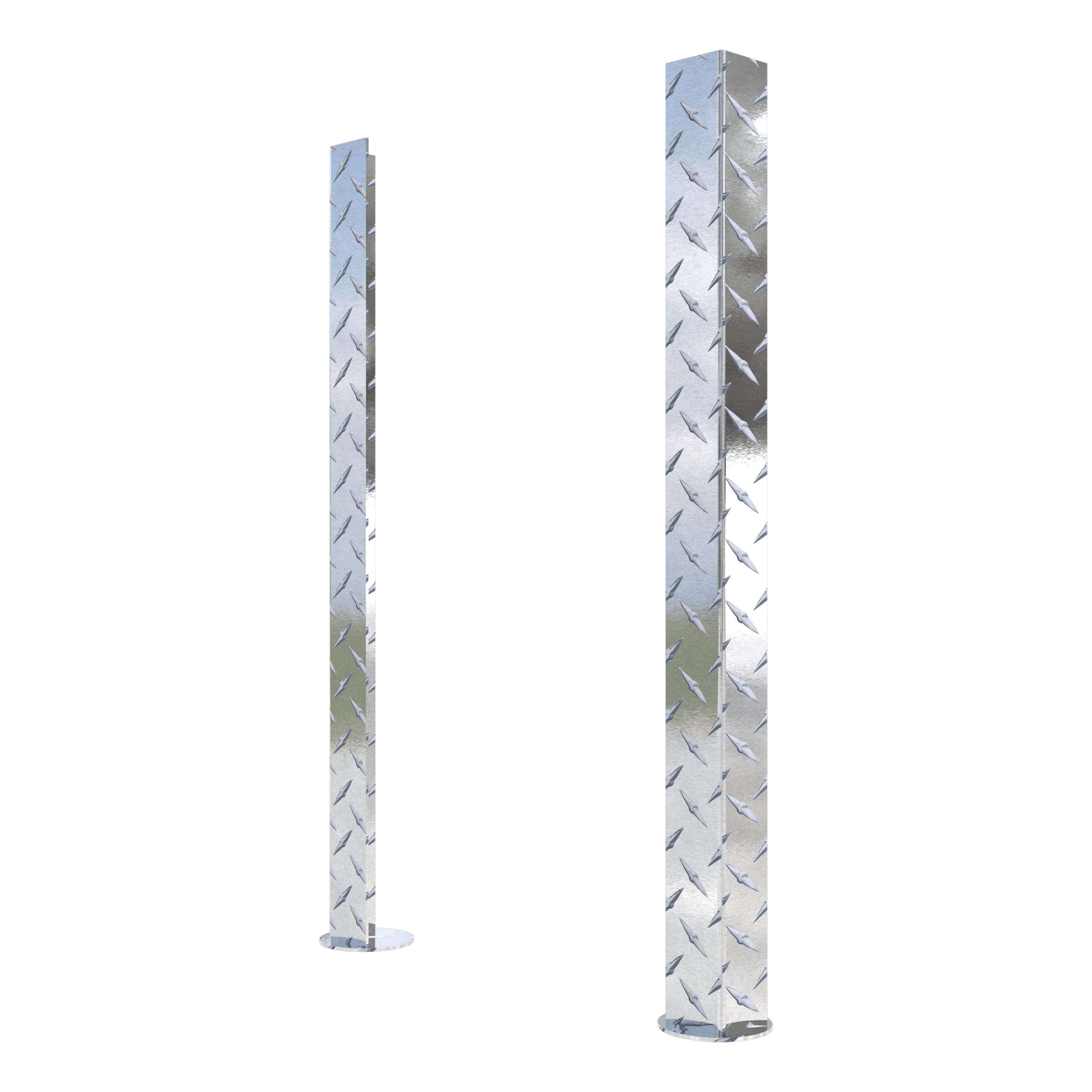 UWS SM-LEGS Replacement Bright Aluminum Truck Side Tool Box Legs, 1 Pair