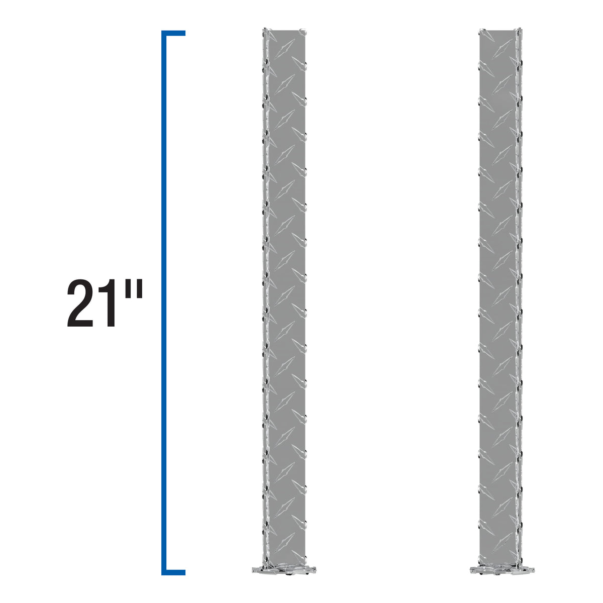 UWS SM-LEGS Replacement Bright Aluminum Truck Side Tool Box Legs, 1 Pair