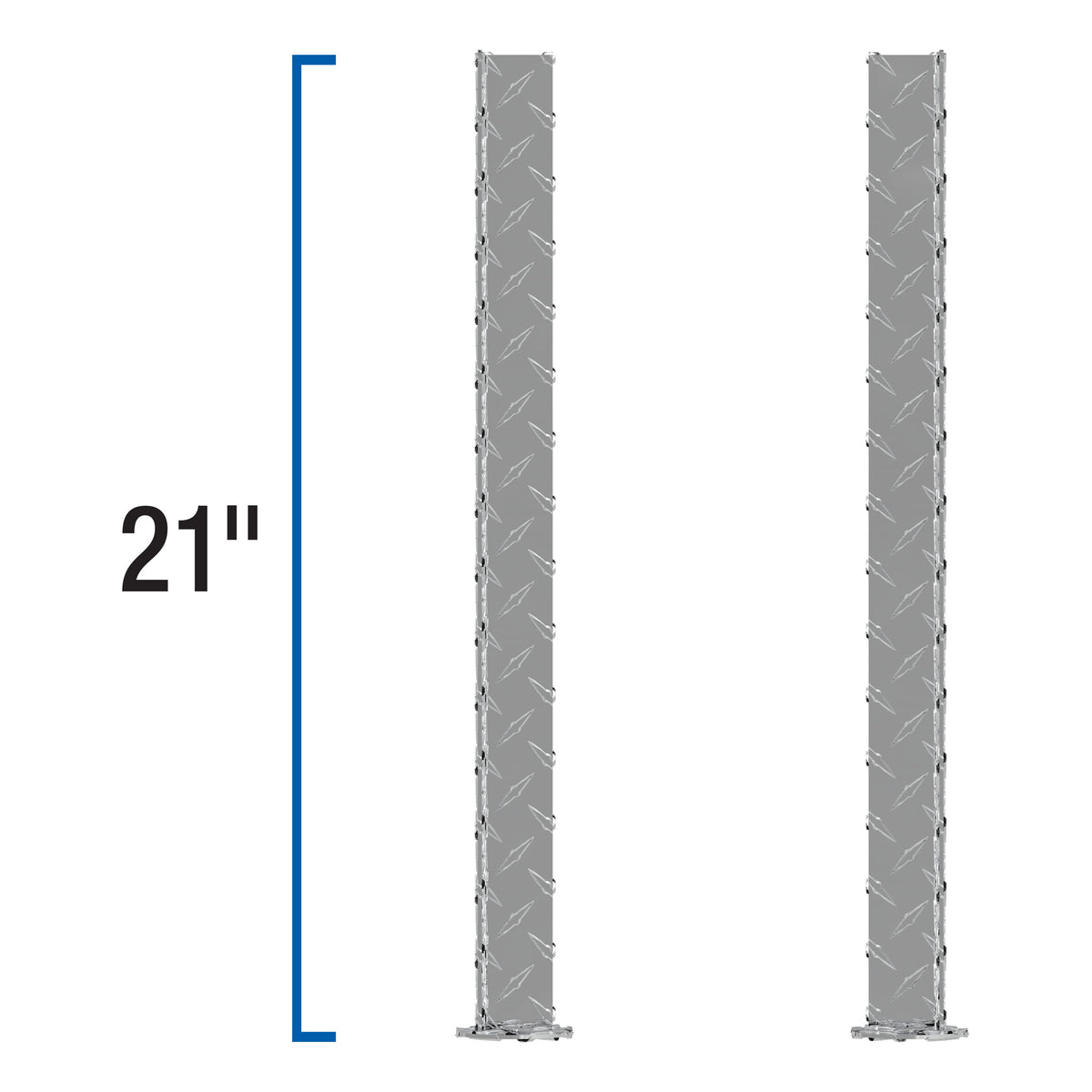 UWS SM-LEGS Replacement Bright Aluminum Truck Side Tool Box Legs, 1 Pair
