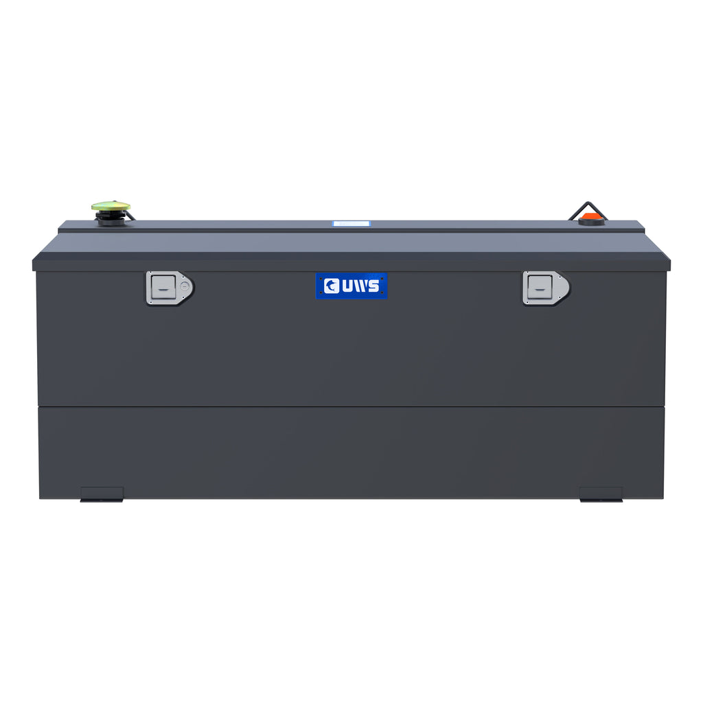 UWS ST-100-COMBO-MB Matte Black 100-Gallon Steel-Aluminum Combo Transfer Tank