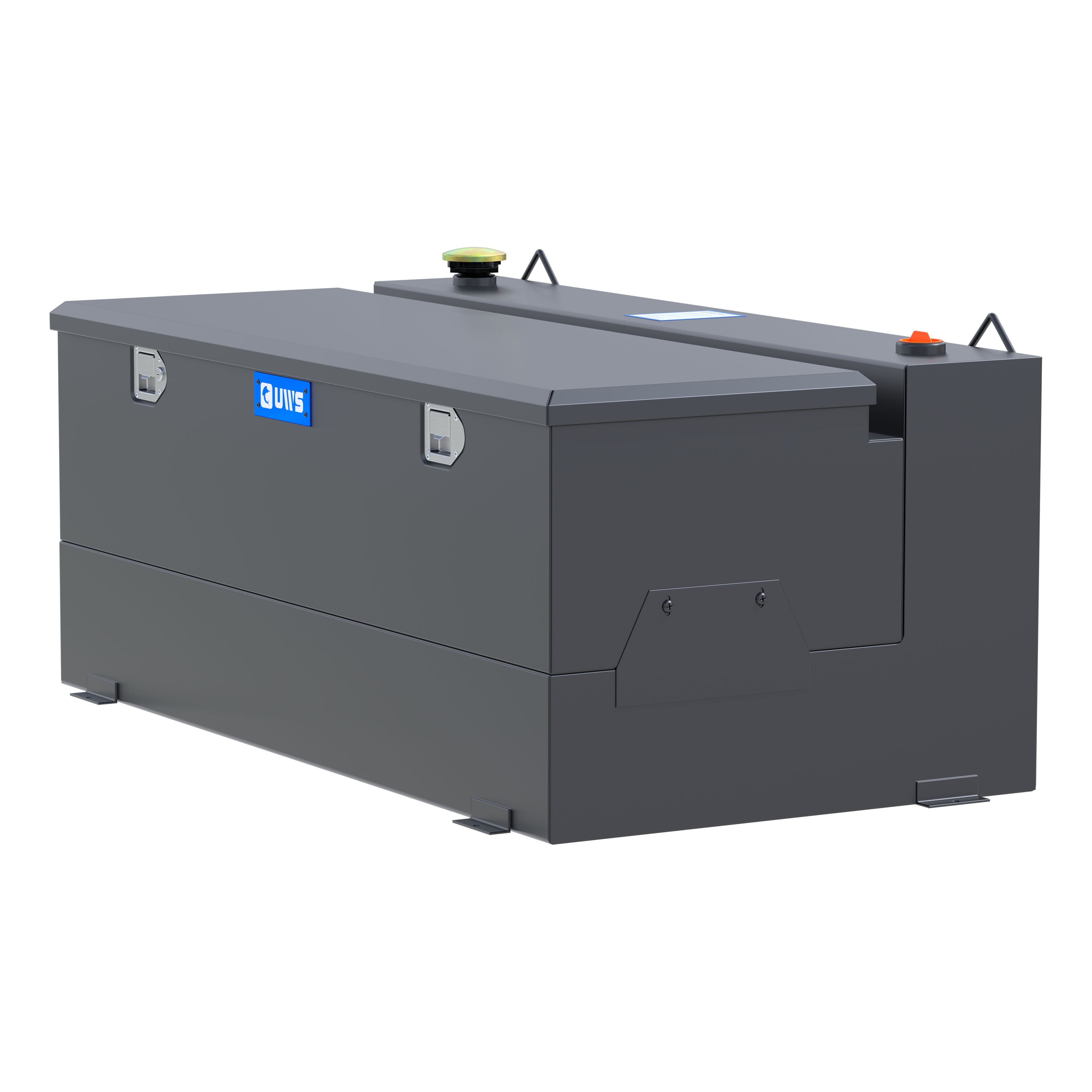 UWS ST-100-COMBO-MB Matte Black 100-Gallon Steel-Aluminum Combo Transfer Tank