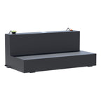 UWS ST-100-L-MB Matte Black 100-Gallon L-Shape Steel Transfer Tank