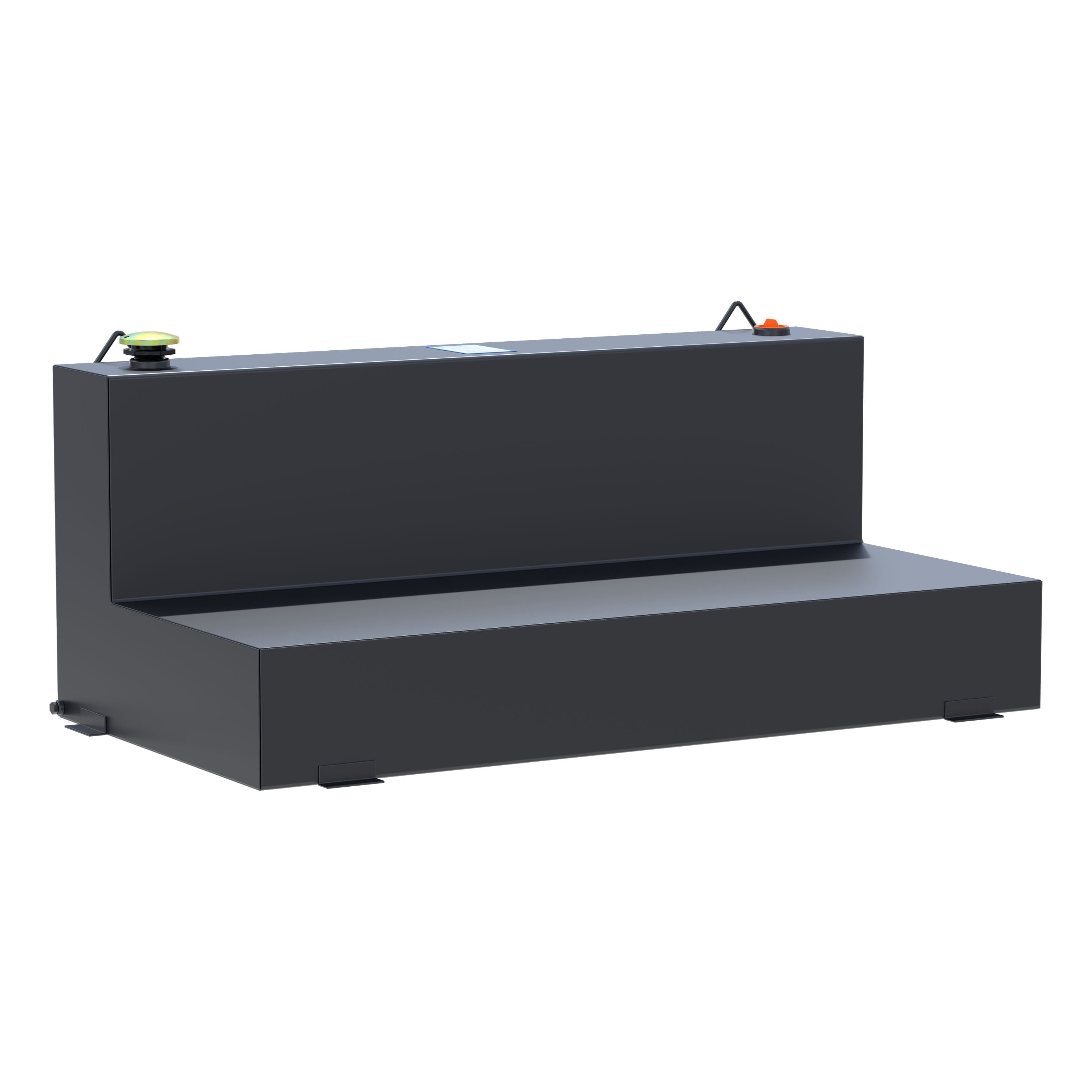 UWS ST-100-L-MB Matte Black 100-Gallon L-Shape Steel Transfer Tank