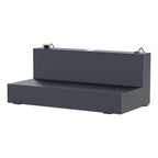 UWS ST-100-L-MB Matte Black 100-Gallon L-Shape Steel Transfer Tank