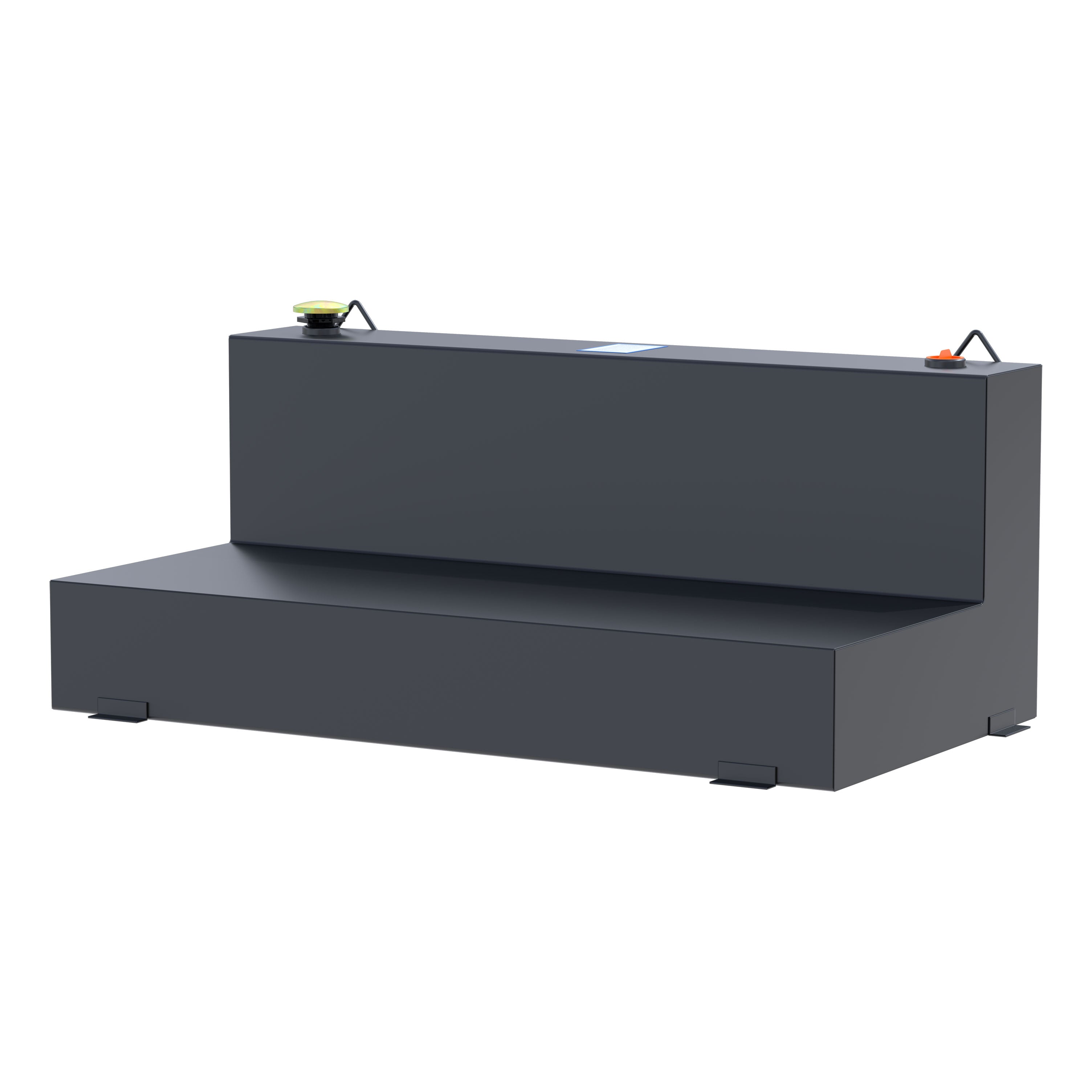 UWS ST-100-L-MB Matte Black 100-Gallon L-Shape Steel Transfer Tank