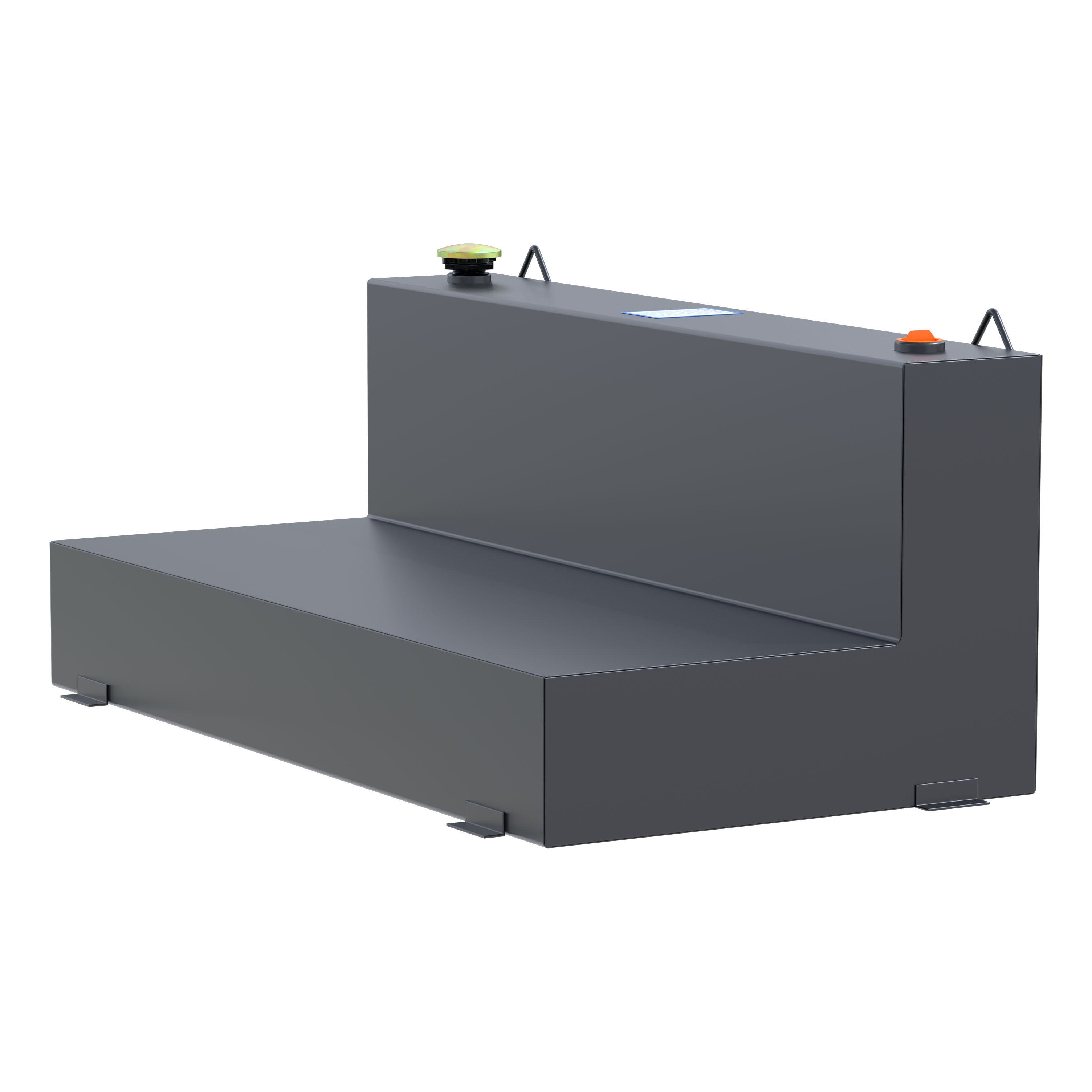 UWS ST-100-L-MB Matte Black 100-Gallon L-Shape Steel Transfer Tank
