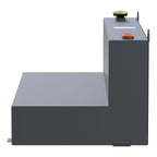 UWS ST-100-L-MB Matte Black 100-Gallon L-Shape Steel Transfer Tank