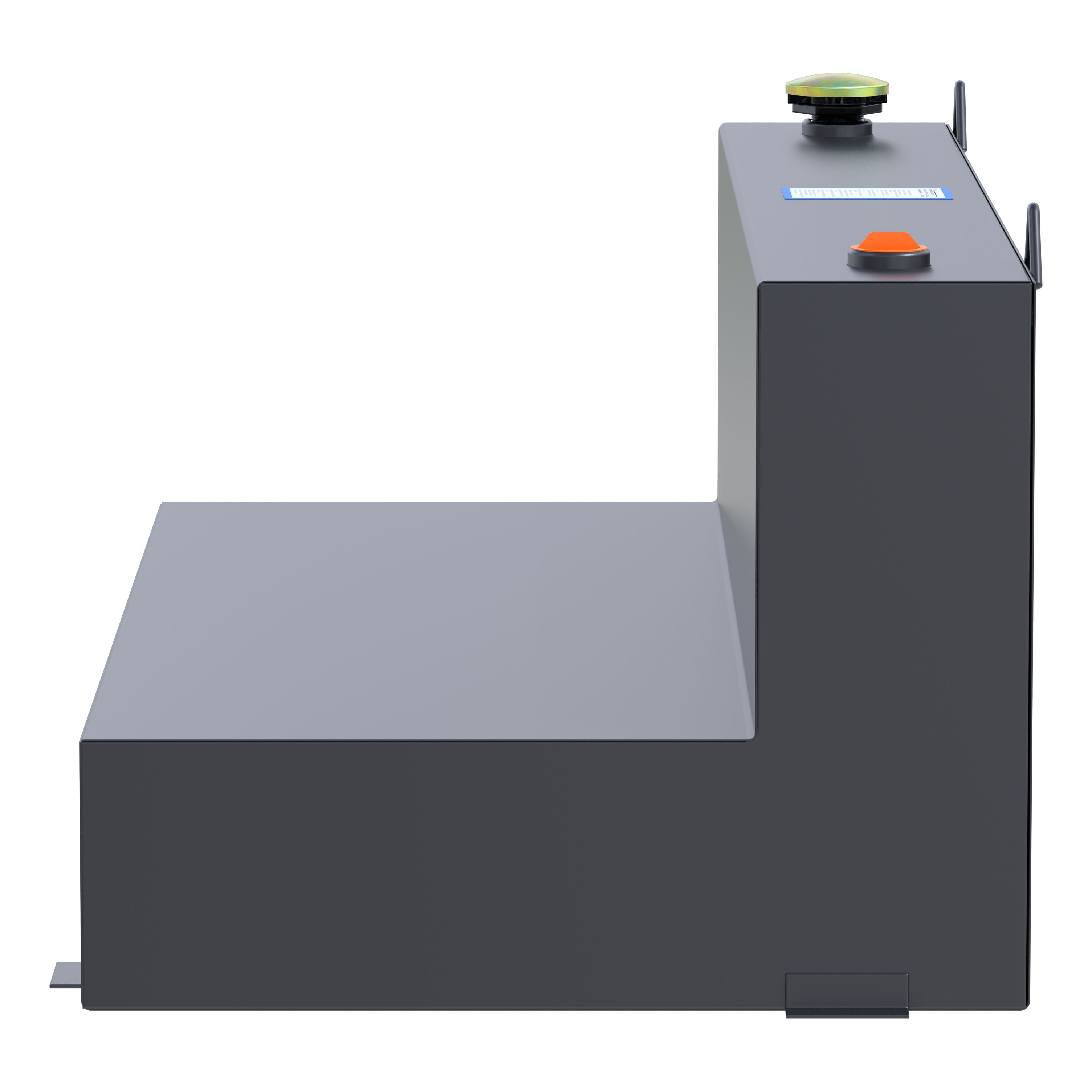 UWS ST-100-L-MB Matte Black 100-Gallon L-Shape Steel Transfer Tank