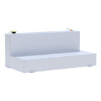 UWS ST-100-L-W White 100-Gallon L-Shape Steel Transfer Tank