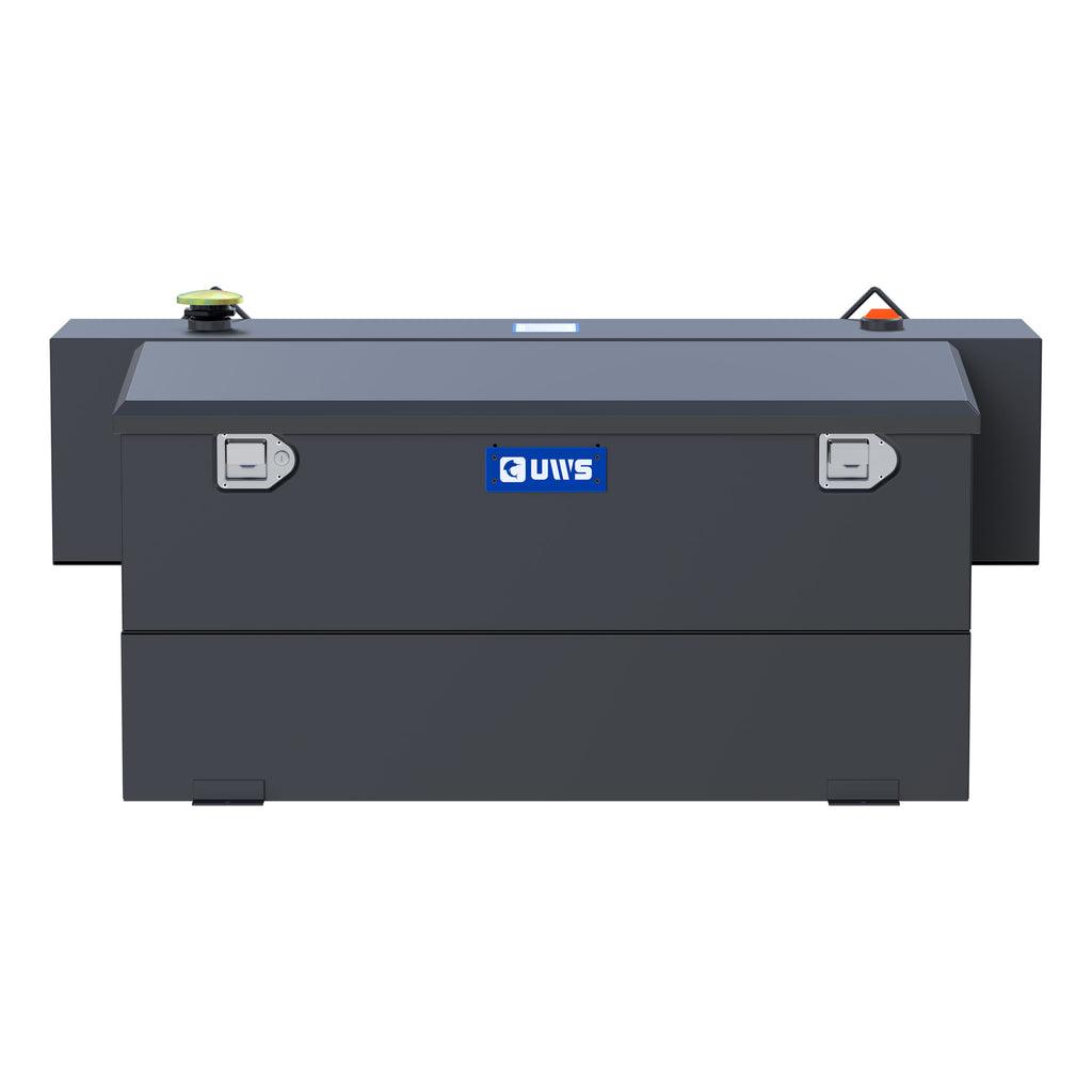 UWS ST-100HH-CB-MB Matte Black Hammerhead-Style 100-Gallon Steel-Aluminum Combo Transfer Tank