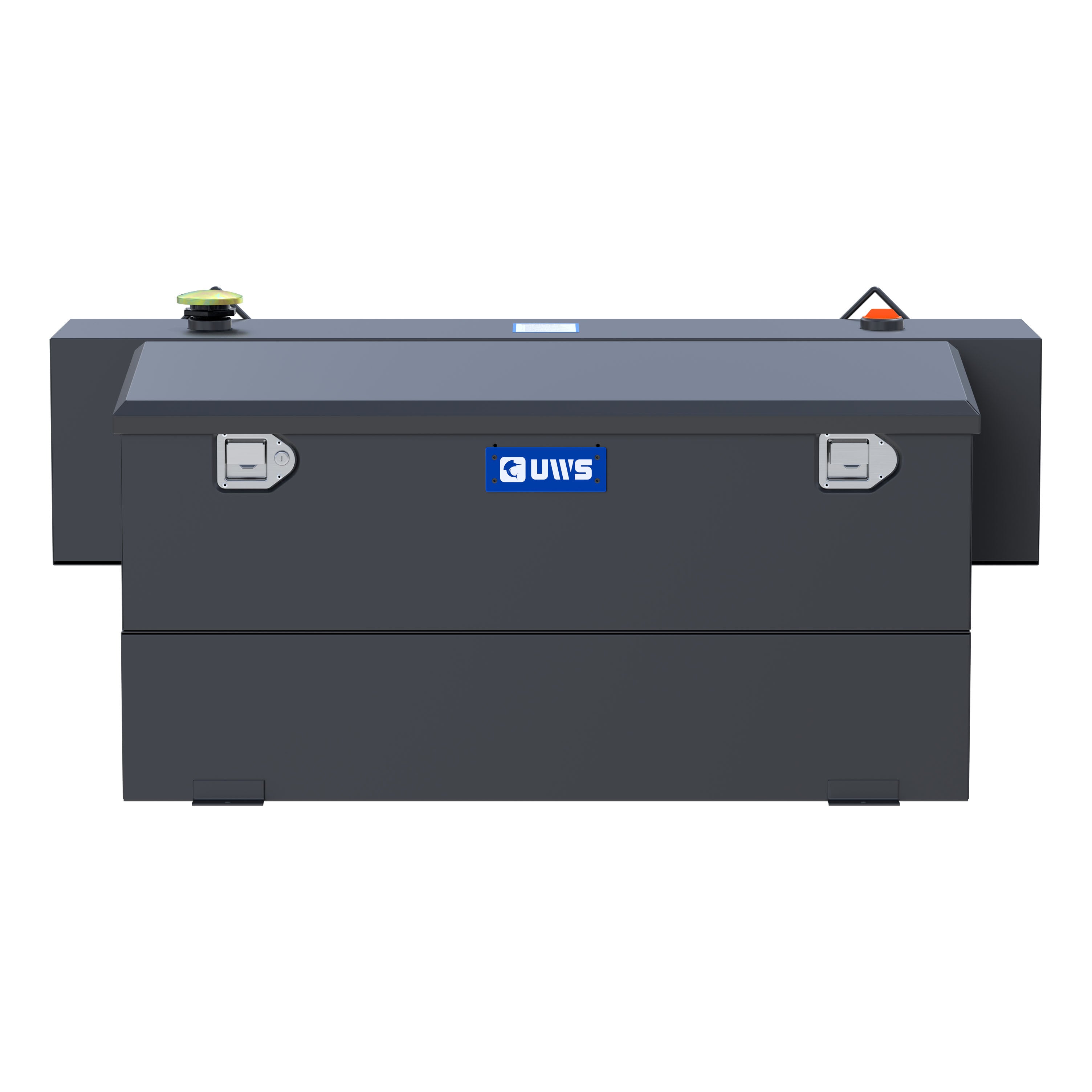 UWS ST-100HH-CB-MB Matte Black Hammerhead-Style 100-Gallon Steel-Aluminum Combo Transfer Tank