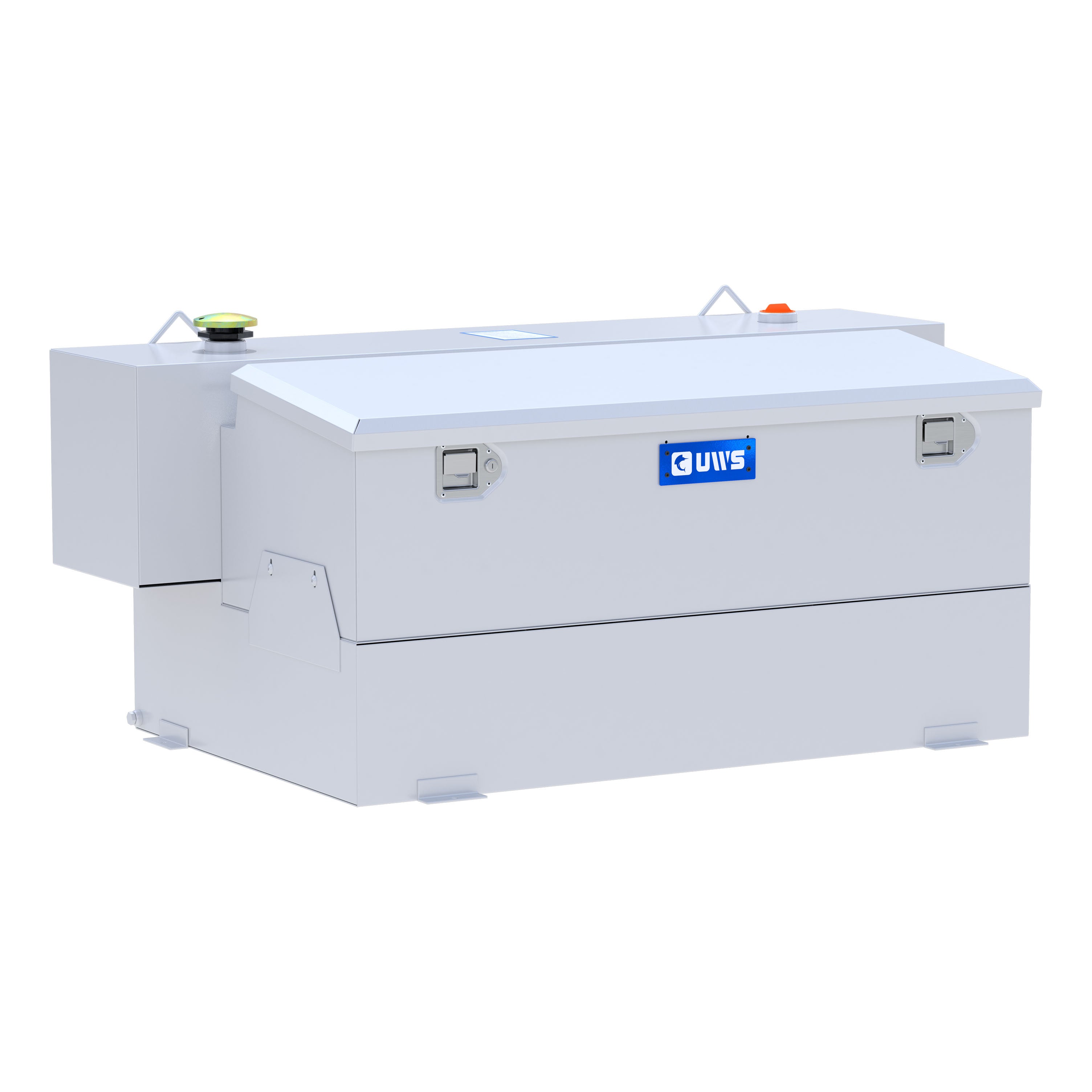 UWS ST-100HH-CB-W White Hammerhead-Style 100-Gallon Steel-Aluminum Combo Transfer Tank
