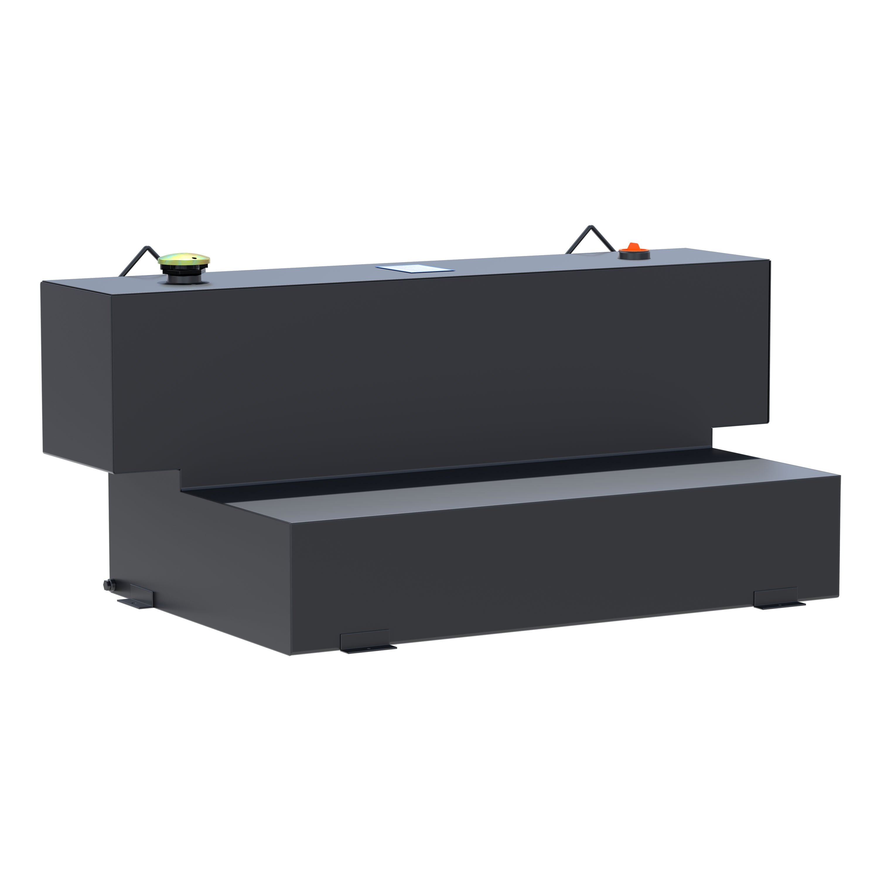 UWS ST-100HH-MB Matte Black Hammerhead-Style 100-Gallon L-Shape Steel Transfer Tank