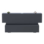 UWS ST-100HH-MB Matte Black Hammerhead-Style 100-Gallon L-Shape Steel Transfer Tank