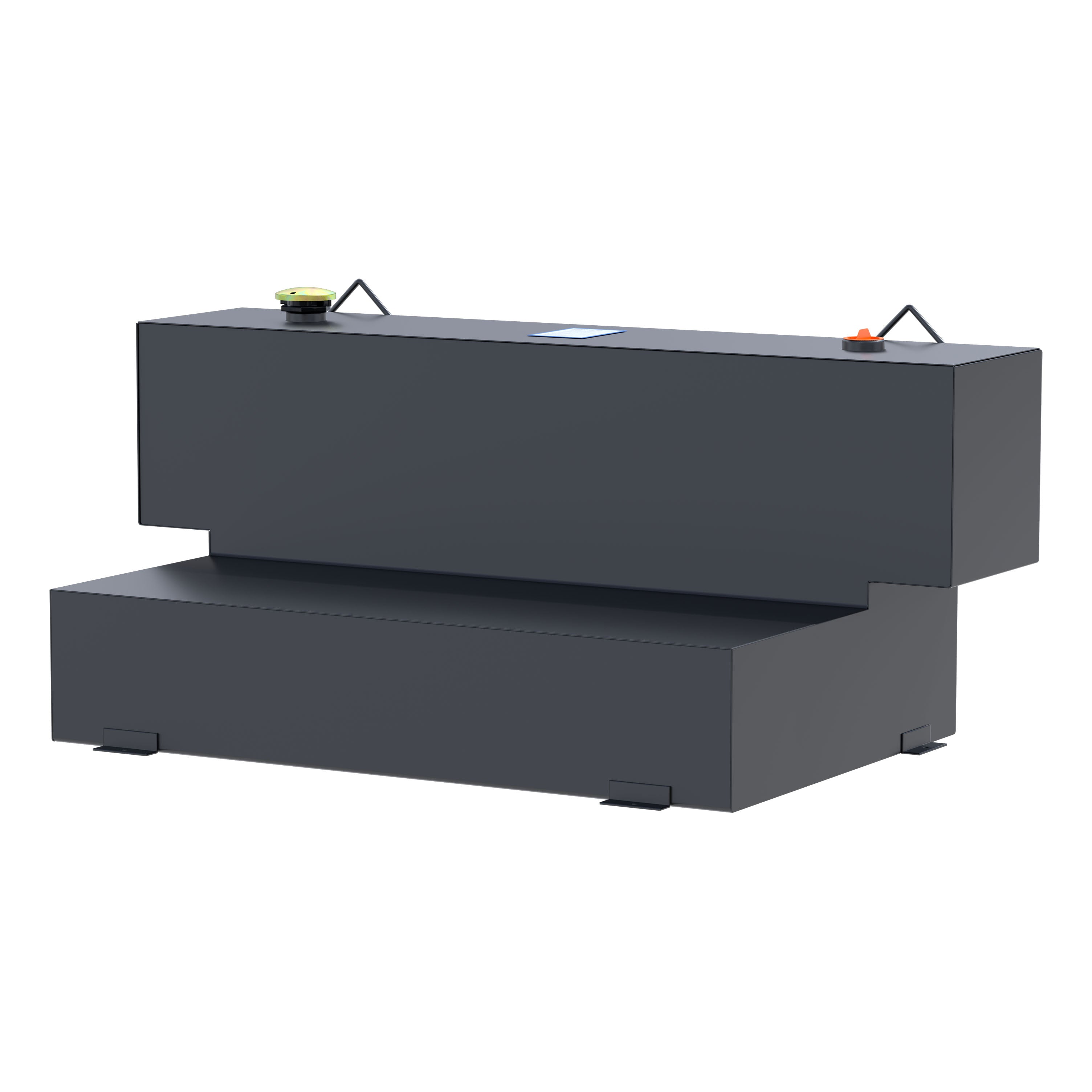 UWS ST-100HH-MB Matte Black Hammerhead-Style 100-Gallon L-Shape Steel Transfer Tank