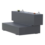 UWS ST-100HH-MB Matte Black Hammerhead-Style 100-Gallon L-Shape Steel Transfer Tank