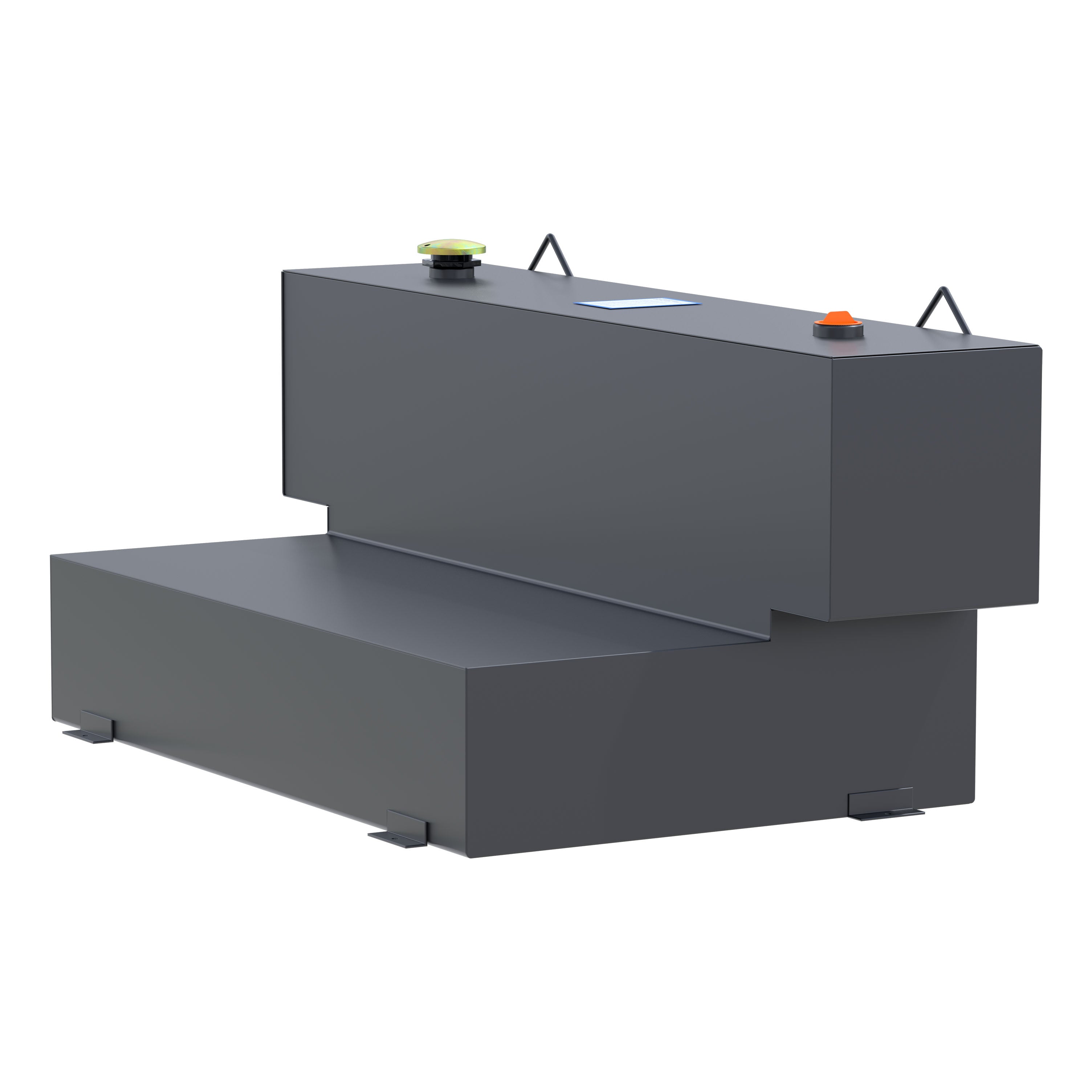 UWS ST-100HH-MB Matte Black Hammerhead-Style 100-Gallon L-Shape Steel Transfer Tank
