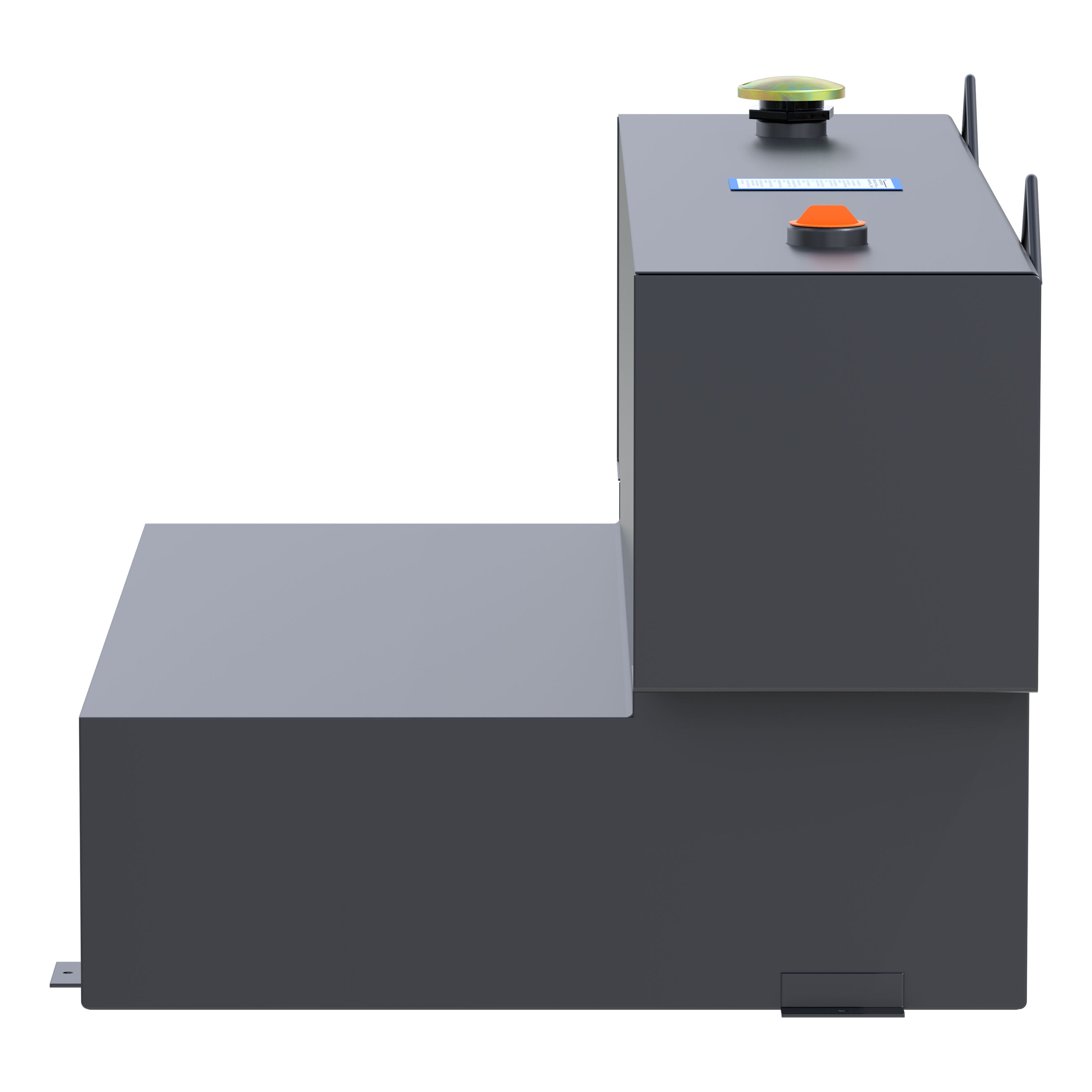 UWS ST-100HH-MB Matte Black Hammerhead-Style 100-Gallon L-Shape Steel Transfer Tank