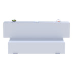 UWS ST-100HH-W White Hammerhead-Style 100-Gallon L-Shape Steel Transfer Tank
